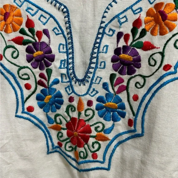 Free people Embroidered women top blouse size M - Picture 2 of 4